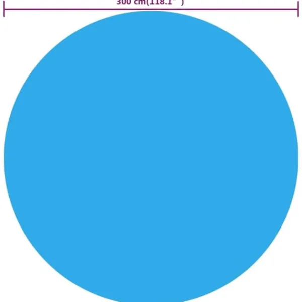 vidaXL Värmeduk pool PE 300 cm blå - Poolskydd