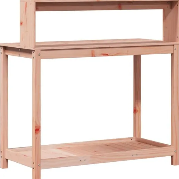Outlet Växtbord med hyllor 108x50x109,5 cm massivt douglasträ - Växtställ Planteringsbänkar