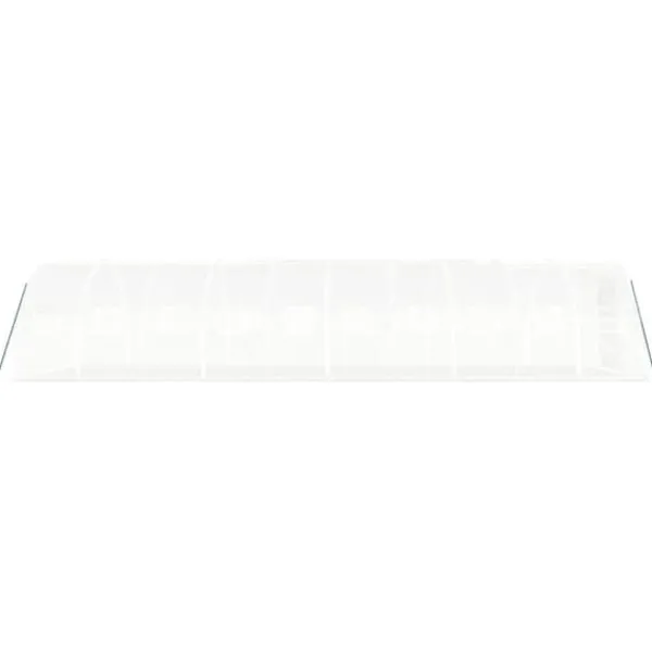 New Växthus med stålram vit 30 m² 10x3x2 m - Växthus Växthus