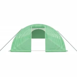 vidaXL Växthus med stålram grön 48 m² 12x4x2 m - Växthus