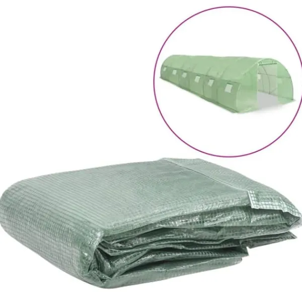 Online Växthusöverdrag (27 m²) 300x900x200 cm grön - Trädgårdsskötsel Växthus