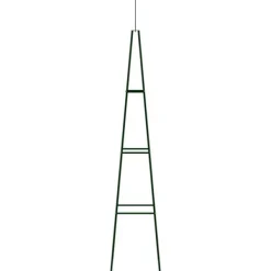 vidaXL Växtstöd 2 st mörkgrön 35x35x195 cm järn - Bersåer, spaljéer & pergolor