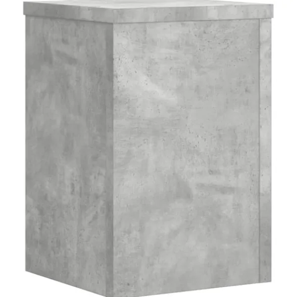 Outlet Växtställ 2 st betonggrå 25x25x35 cm konstruerat trä Växtställ