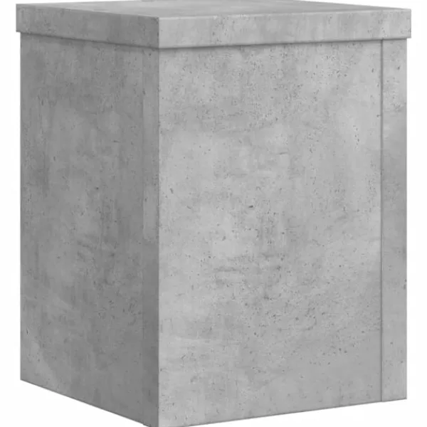 vidaXL Växtställ 2 st betonggrå 15x15x20 cm konstruerat trä