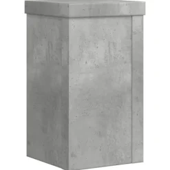 Clearance Växtställ 2 st betonggrå 10x10x18 cm konstruerat trä Krukor & Växtbehållare