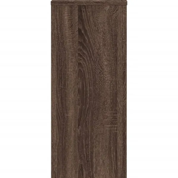 Outlet Växtställ 2 st brun ek 30x30x70 cm konstruerat trä Växtställ