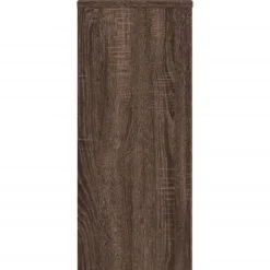 Outlet Växtställ 2 st brun ek 30x30x70 cm konstruerat trä Växtställ