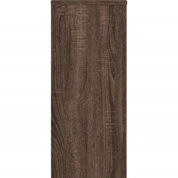 Outlet Växtställ 2 st brun ek 30x30x70 cm konstruerat trä Växtställ