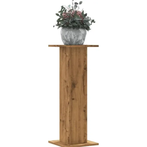 Clearance Växtställ 2 st ek 30x30x80 cm konstruerat trä Växtställ