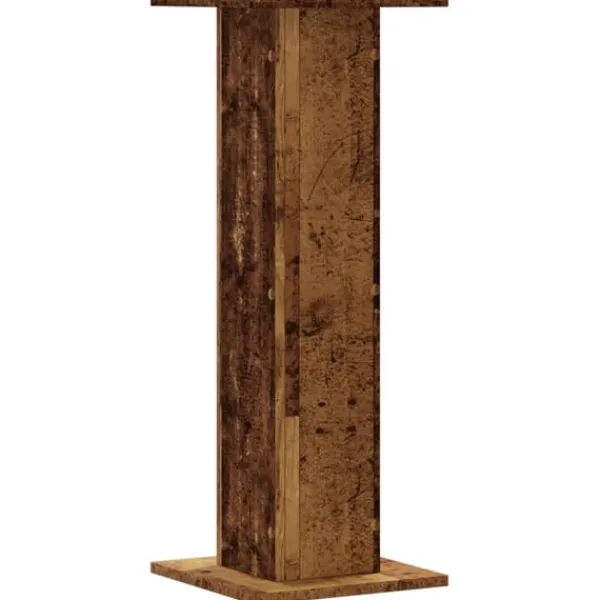 Clearance Växtställ 2 st åldrat trä 30x30x80 cm konstruerat trä Växtställ