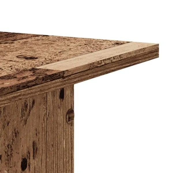 Clearance Växtställ 2 st åldrat trä 30x30x80 cm konstruerat trä Växtställ