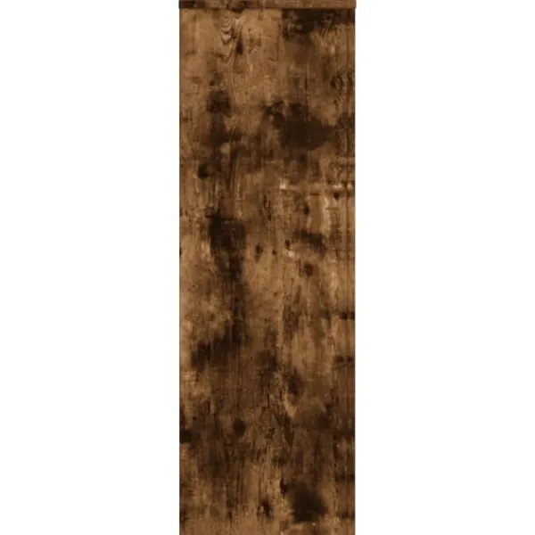 vidaXL Växtställ 2 st rökfärgad ek 33x33x100 cm konstruerat trä