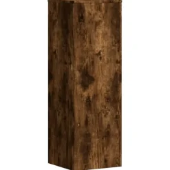 vidaXL Växtställ 2 st rökfärgad ek 33x33x100 cm konstruerat trä