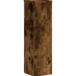 Online Växtställ 2 st rökfärgad ek 17x17x60 cm konstruerat trä Växtställ
