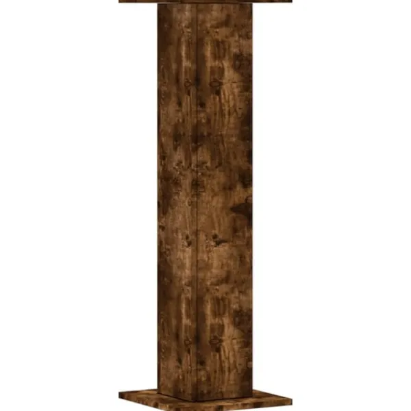 vidaXL Växtställ 2 st rökfärgad ek 30x30x95 cm konstruerat trä