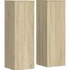 Outlet Växtställ 2 st sonoma-ek 33x33x100 cm konstruerat trä Växtställ
