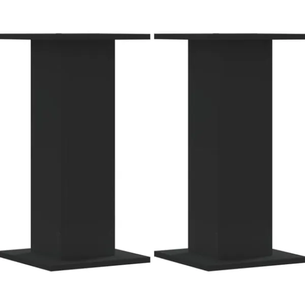 vidaXL Växtställ 2 st svart 30x30x60 cm konstruerat trä