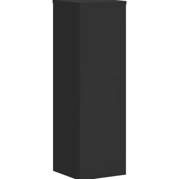 vidaXL Växtställ 2 st svart 25x25x80 cm konstruerat trä
