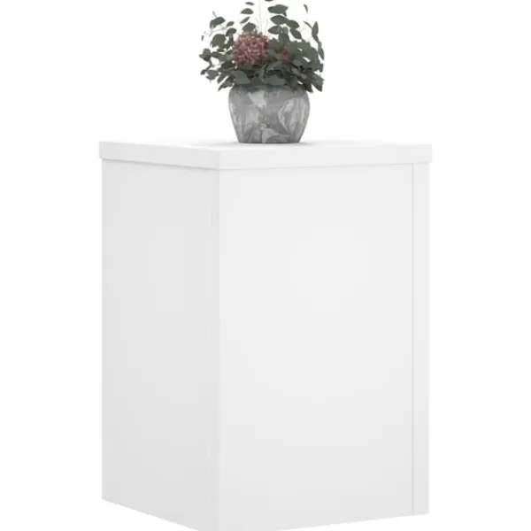 vidaXL Växtställ 2 st vit 20x20x30 cm konstruerat trä