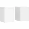 Discount Växtställ 2 st vit 15x15x20 cm konstruerat trä Växtställ