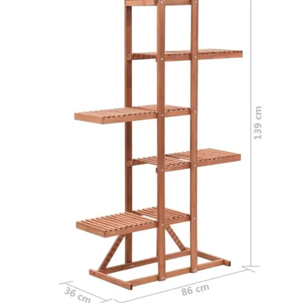 Best Växtställ cedarträ 86x36x139 cm - Växtställ Växtställ