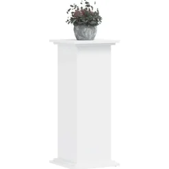vidaXL Växtställ vit 33x33x80 cm konstruerat trä
