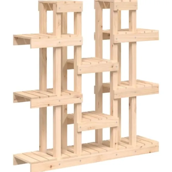 Clearance Växtställ 104,5x25x109,5 cm massiv furu - Växtställ Växtställ