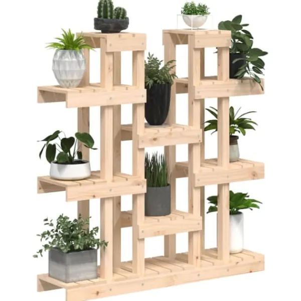 Clearance Växtställ 104,5x25x109,5 cm massiv furu - Växtställ Växtställ