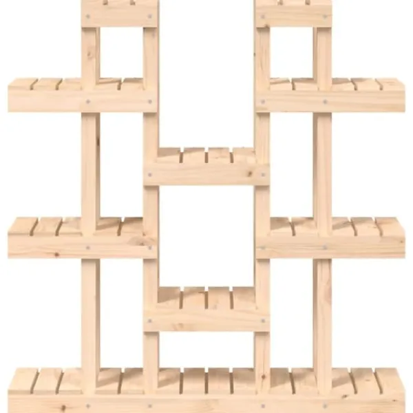 Clearance Växtställ 104,5x25x109,5 cm massiv furu - Växtställ Växtställ