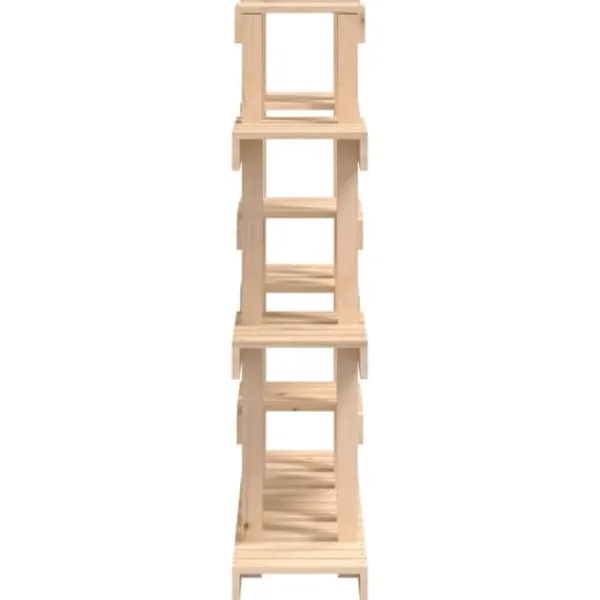 Clearance Växtställ 104,5x25x109,5 cm massiv furu - Växtställ Växtställ
