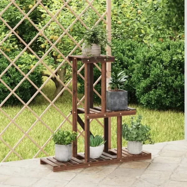 Sale Växtställ 81x25x75,5 cm massivt granträ - Växtställ Växtställ