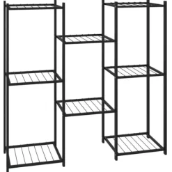 Växtställ 83x25x80 cm svart järn - Växtställ Växtställ