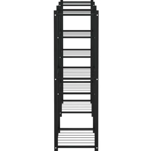 Växtställ 83x25x80 cm svart järn - Växtställ Växtställ