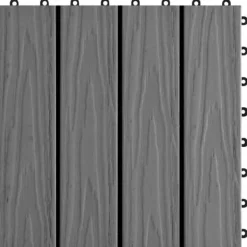 Discount 11x Terrassplattor Relief WPC 30x30 cm 1 m² Grå Trädgårdsplatta 45035 Trädgårdsprydnader