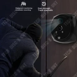 Online Videodörrklocka - TD® - Stöldskyddskamera - 2 miljoner pixlar HD - Trådlös - Ansluten Säkerhetsmonitorer & Videokameror