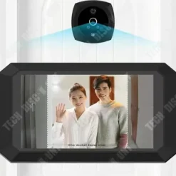 Online Videodörrklocka - TD® - Stöldskyddskamera - 2 miljoner pixlar HD - Trådlös - Ansluten Säkerhetsmonitorer & Videokameror
