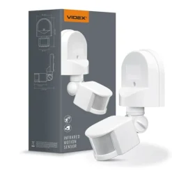 Best Videx infraröd rörelse- och ljussensor IP44 effekt 1200W räckvidd 12m 180° Rörelsedetektorer