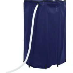 Vikbar vattentank 1000 L med kran - Slitstark PVC | Färg: Grön | Storlek: 1000 L