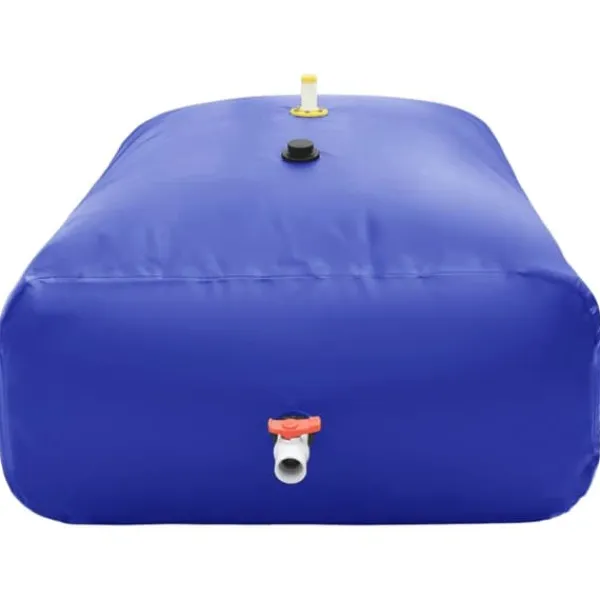 Online Vikbar vattentank med kran 2100 L PVC - Perfekt för regnvatten | Färg: Grön | Storlek: 2100 L Regntunnor