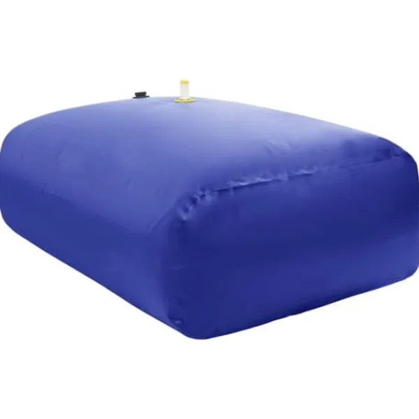 Online Vikbar vattentank med kran 2100 L PVC - Perfekt för regnvatten | Färg: Grön | Storlek: 2100 L Regntunnor