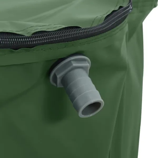 New Vikbar vattentank med kran 380 L - PVC, slitstark | Färg: Grön | Storlek: 380 L Regntunnor