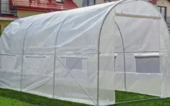 Viking Choice Hobbyväxthus 4,5x2x2m - Hållbar, UV-beständig PE-täckning, 9m² odlingsyta