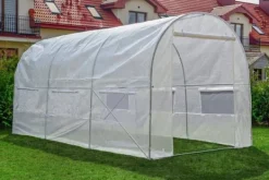 Viking Choice Hobbyväxthus 4,5x2x2m - Hållbar, UV-beständig PE-täckning, 9m² odlingsyta