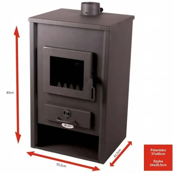 Clearance vedeldad kamin 22 kW, antracit - C - Mindre slitage Vedeldade Kaminer