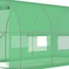 Sale 250x200cm hobbyväxthus för nybörjare - Enkel montering, UV-beständigt, 6 fönster Växthus