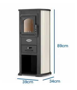 Viking Choice Vikingchoice gjutjärnskamin - Stilfull 6,6 kW modern uppvärmning för hem