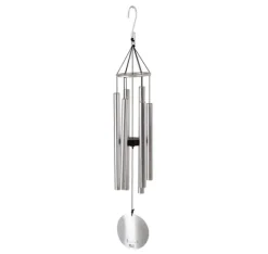 Vindklocka NATURENS MELODY H80cm, silver