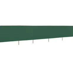 Best Vindskydd 5 paneler tyg 600x160 cm grön Vinddekoration