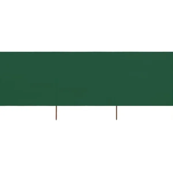 Online Vindskydd 3 paneler tyg 400x160 cm grön Vinddekoration