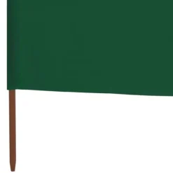 Vindskydd 3 paneler tyg 400x120 cm grön - Vindskärm - Vindskärmar - Home & Living